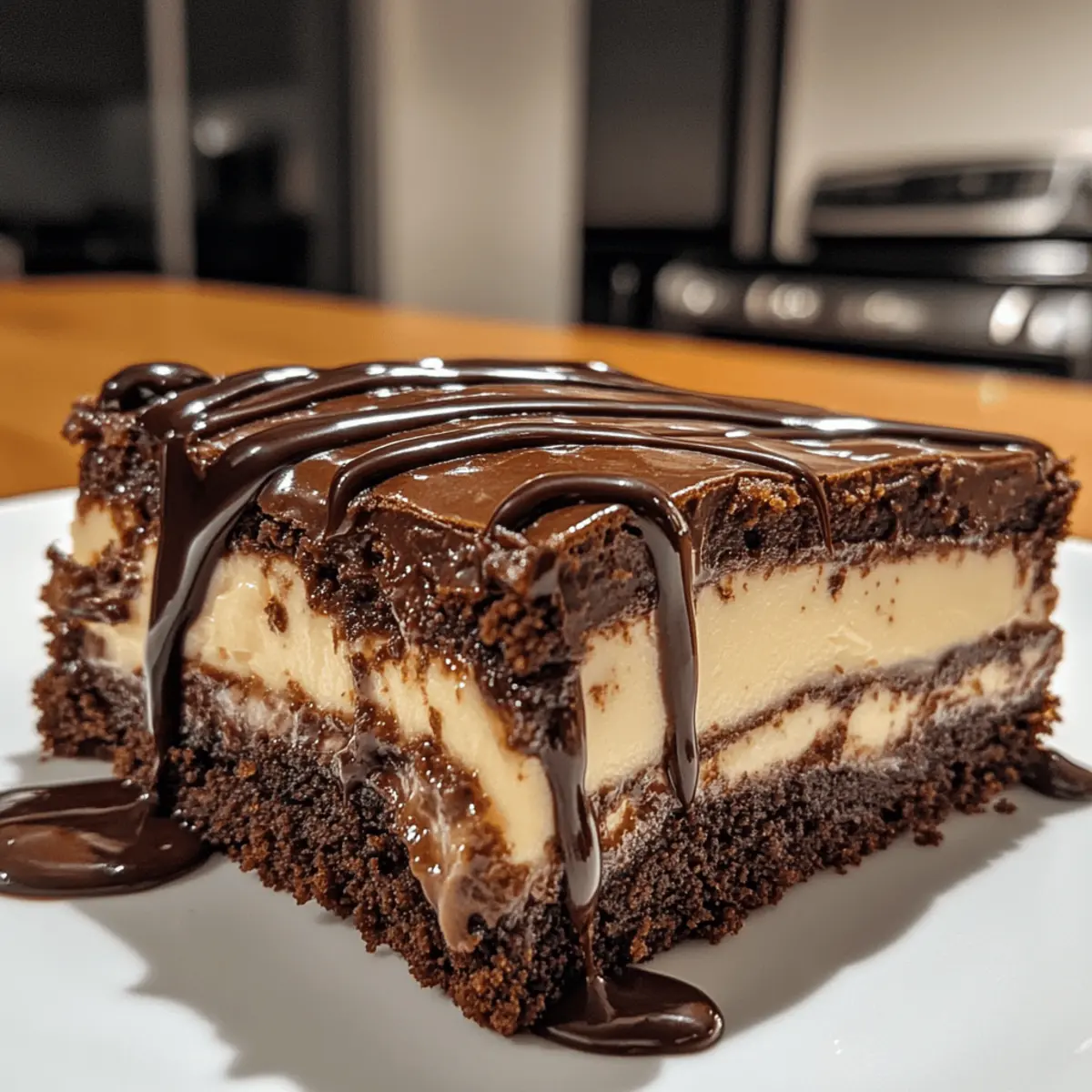 Hot Fudge Sundae Brownie Cheesecake