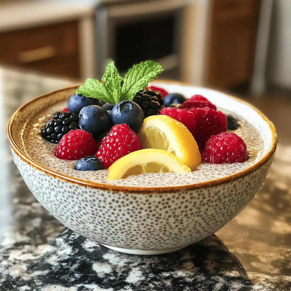 Lemon Cream Chia Pudding