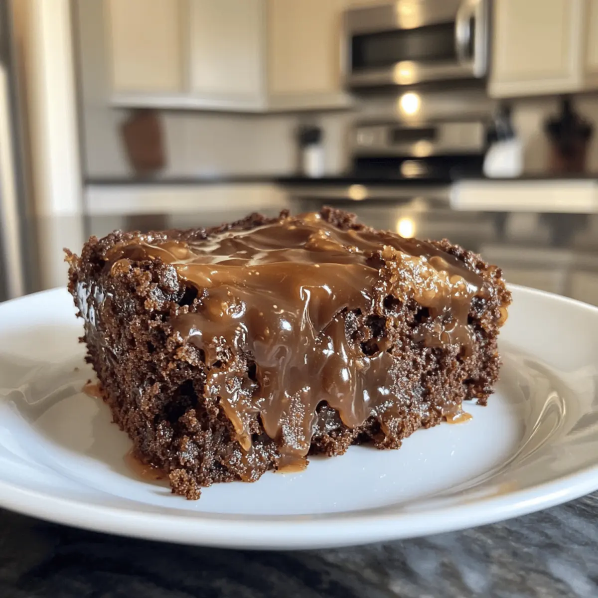 Chocolate Caramel Dump Cake