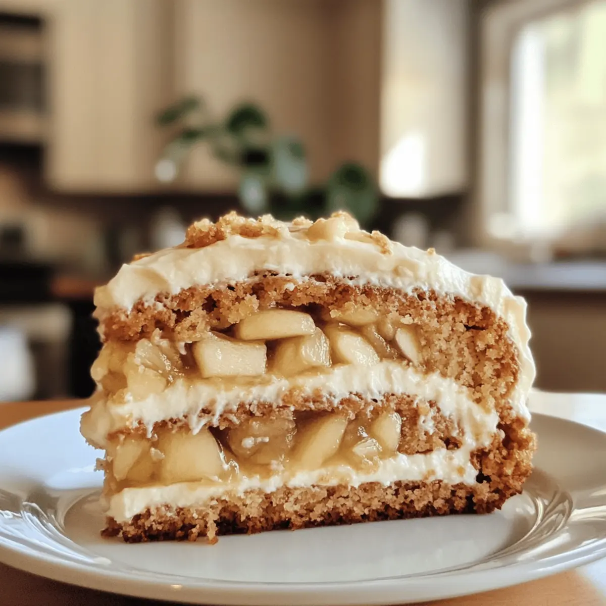 Fresh Apple Cake with Cream Cheese