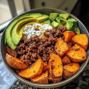 Ground Beef Hot Honey Bowl