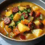 Spanish Potato Soup with Chorizo