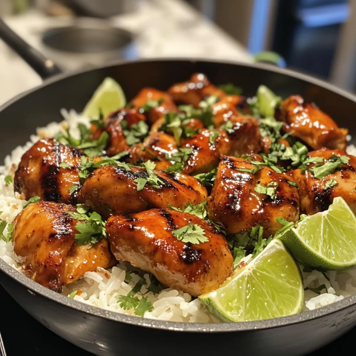 Spicy Maple Chicken and Coconut Rice