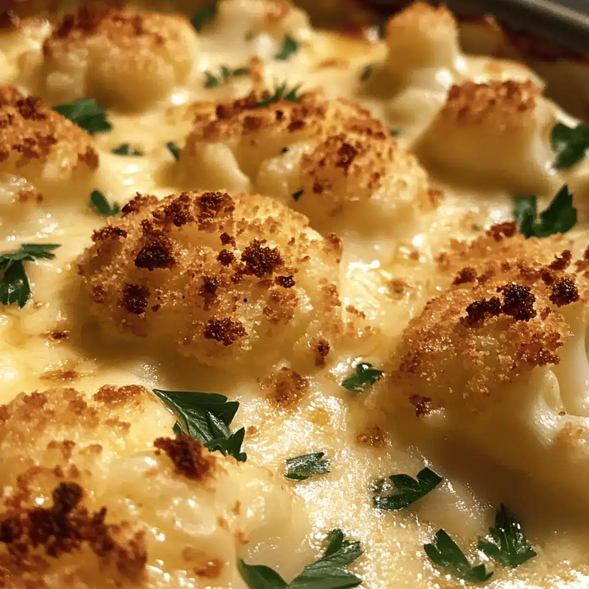 Baked Cauliflower with Cheese
