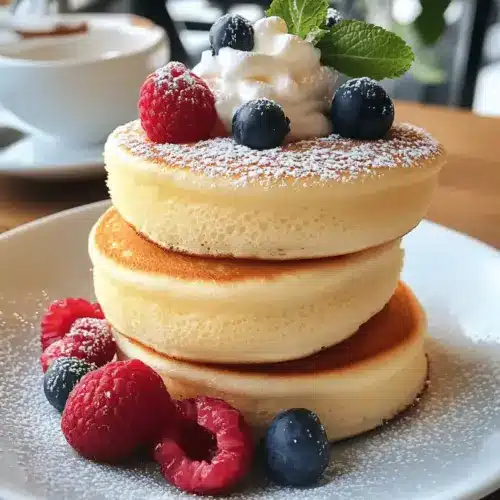 Fluffy Japanese Soufflé Pancakes