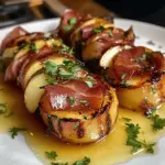 Grilled Apples with Prosciutto and Honey