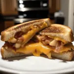 Hot Honey Apple Cheddar Bacon Grilled Cheese