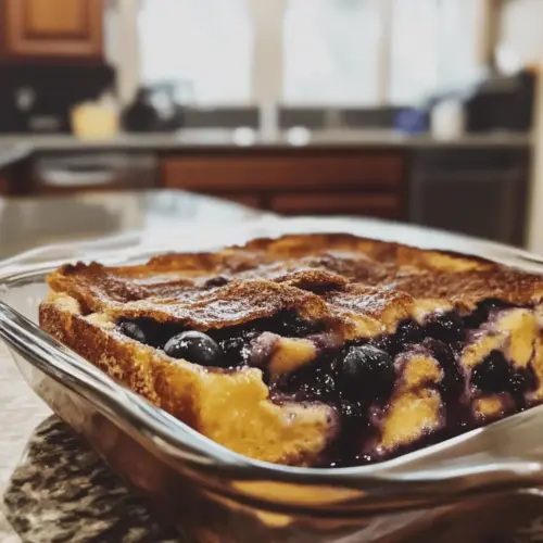 Vegan Blueberry French Toast Casserole