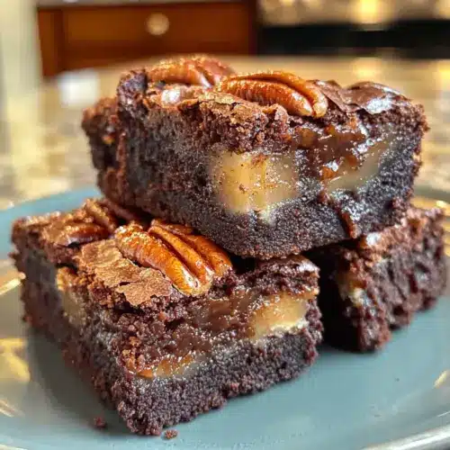 Gooey Pecan Pie Brownie Bombs