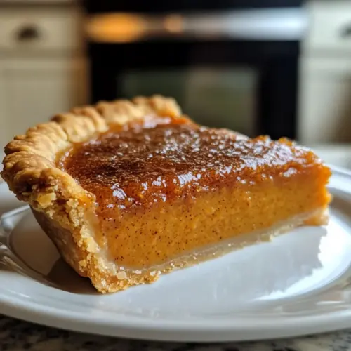 Bourbon Brûlée Pumpkin Pie