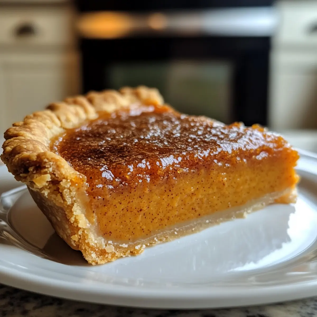 Bourbon Brûlée Pumpkin Pie