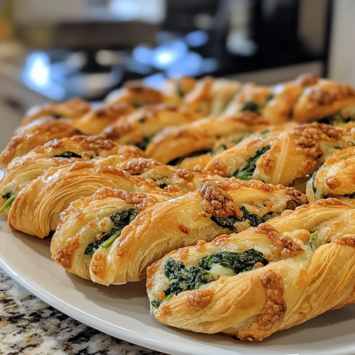 Parmesan Spinach Cheese Twists