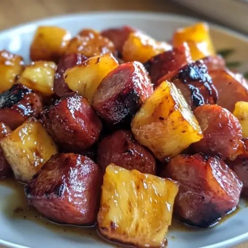 Kielbasa Pineapple Bites