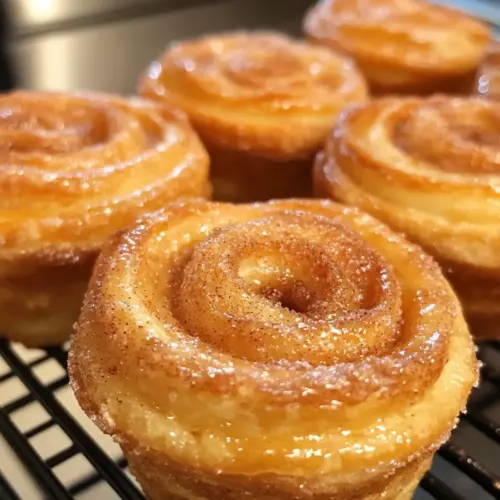 Cruffins with Sweet Cinnamon Sugar