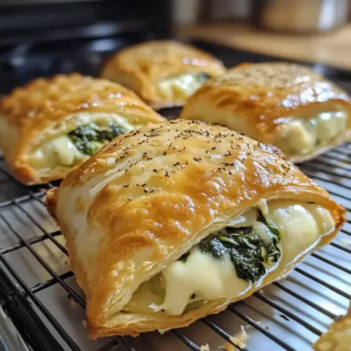 Ham Cheese & Spinach Puffs