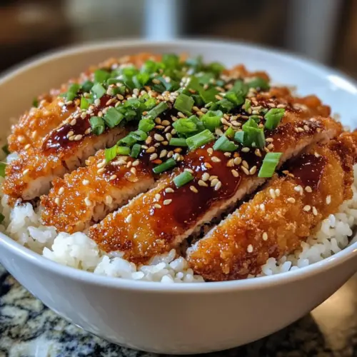 Japanese Katsu Bowls with Tonkatsu Sauce