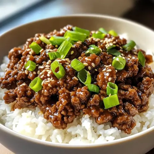 Korean Ground Beef Bowl