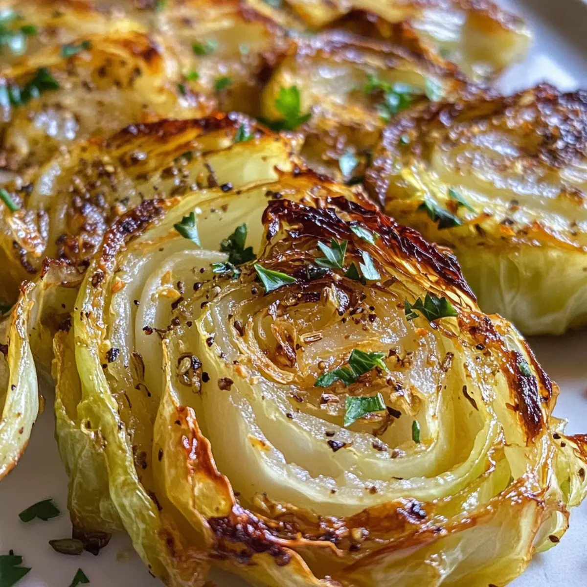 Oven Roasted Garlic Cabbage Steaks