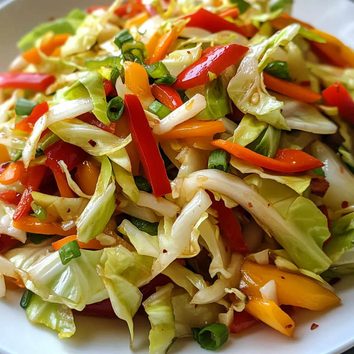 Asian Cabbage Stir Fry