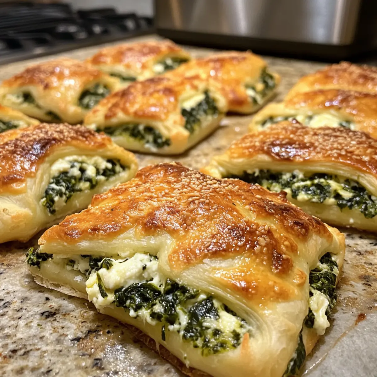 Spinach Cottage Cheese Flagels