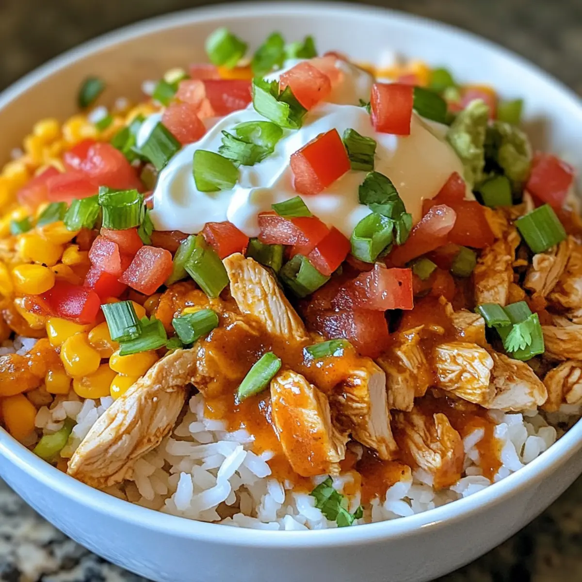 One Pan Chicken Burrito Bowl