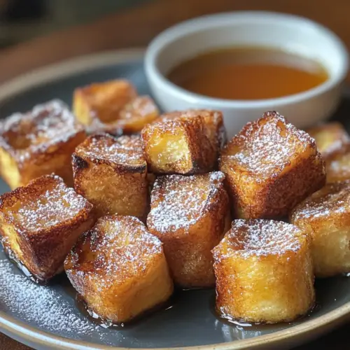 Cinnamon Roll French Toast Bites