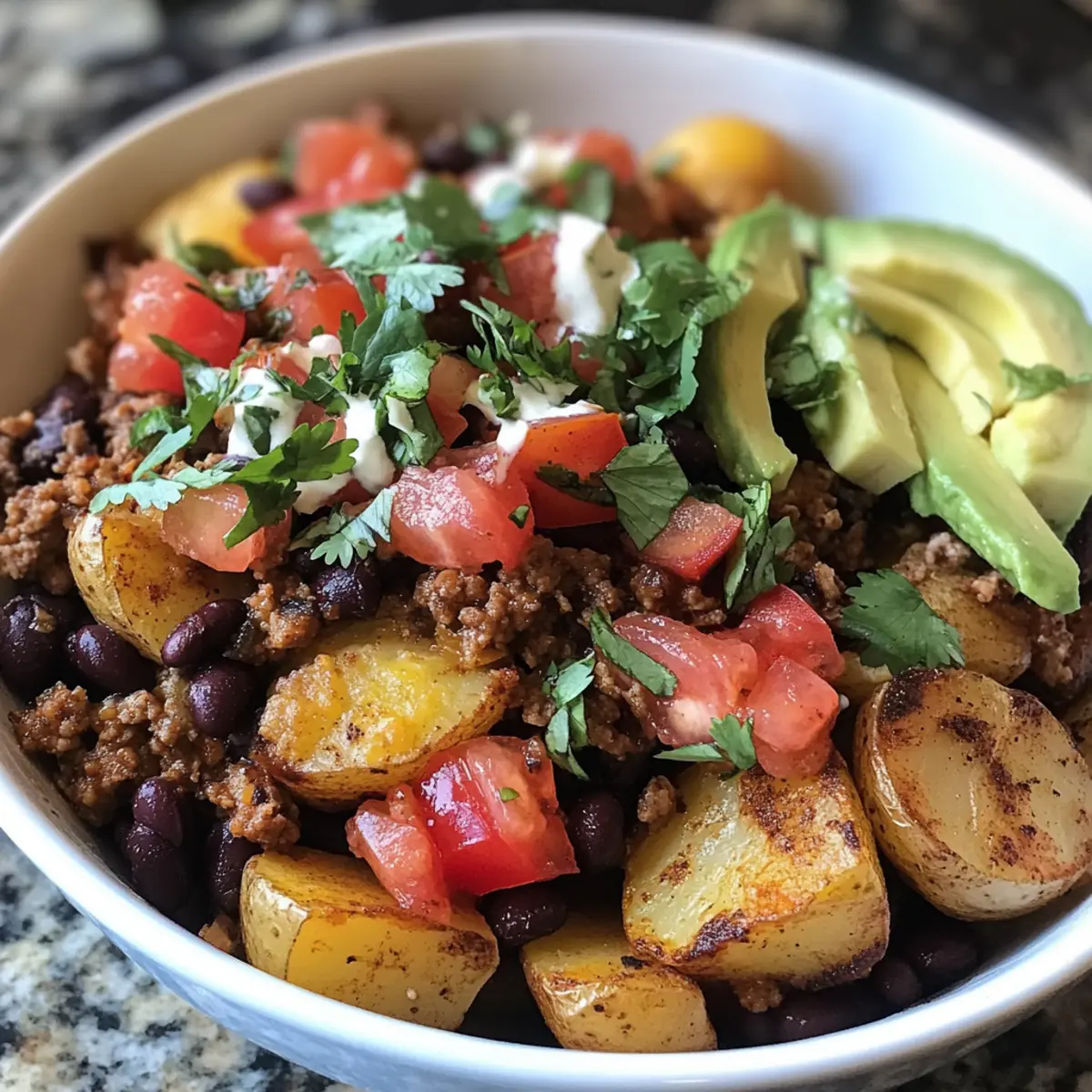 Loaded Potato Taco Bowl