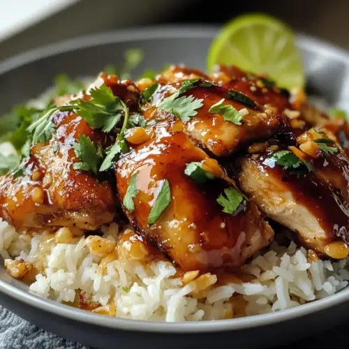 Spicy Maple Chicken & Coconut Rice