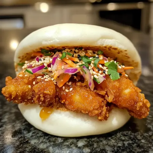 Korean Fried Chicken Bao Buns
