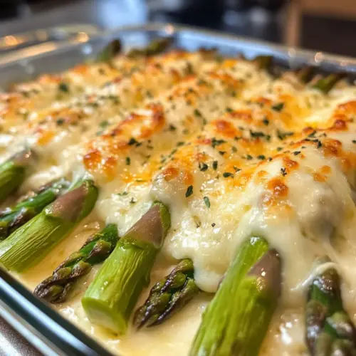 Cheesy Asparagus Casserole Keto