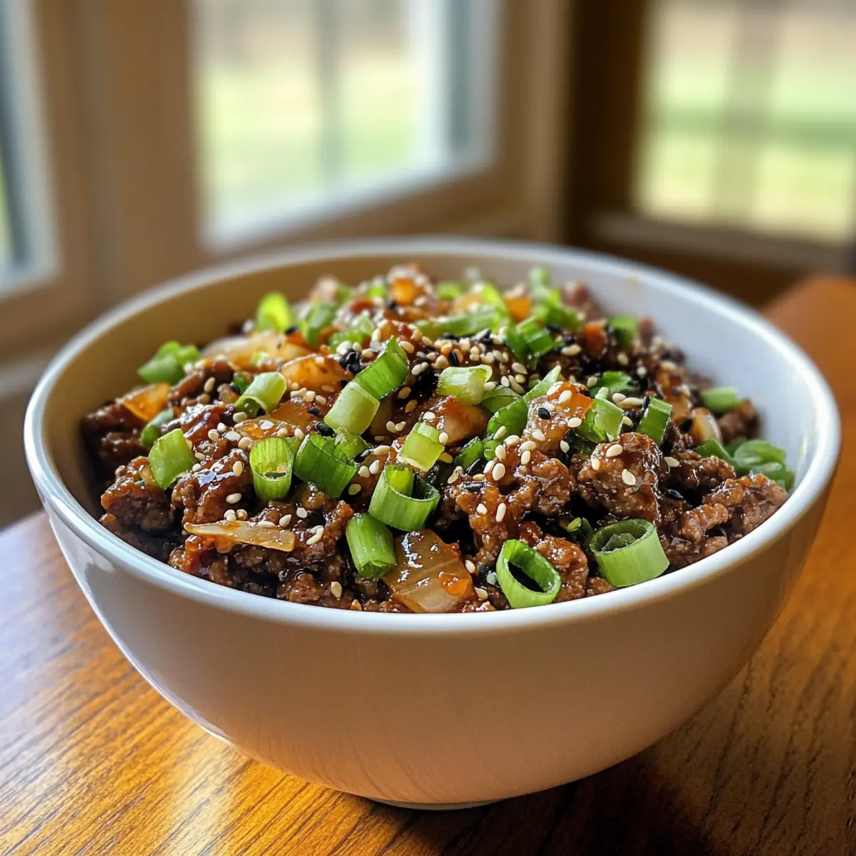 Korean Ground Beef Bowl