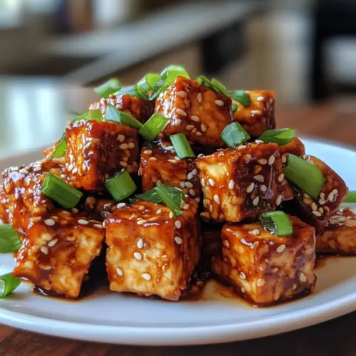 Crispy Gochujang Korean Tofu