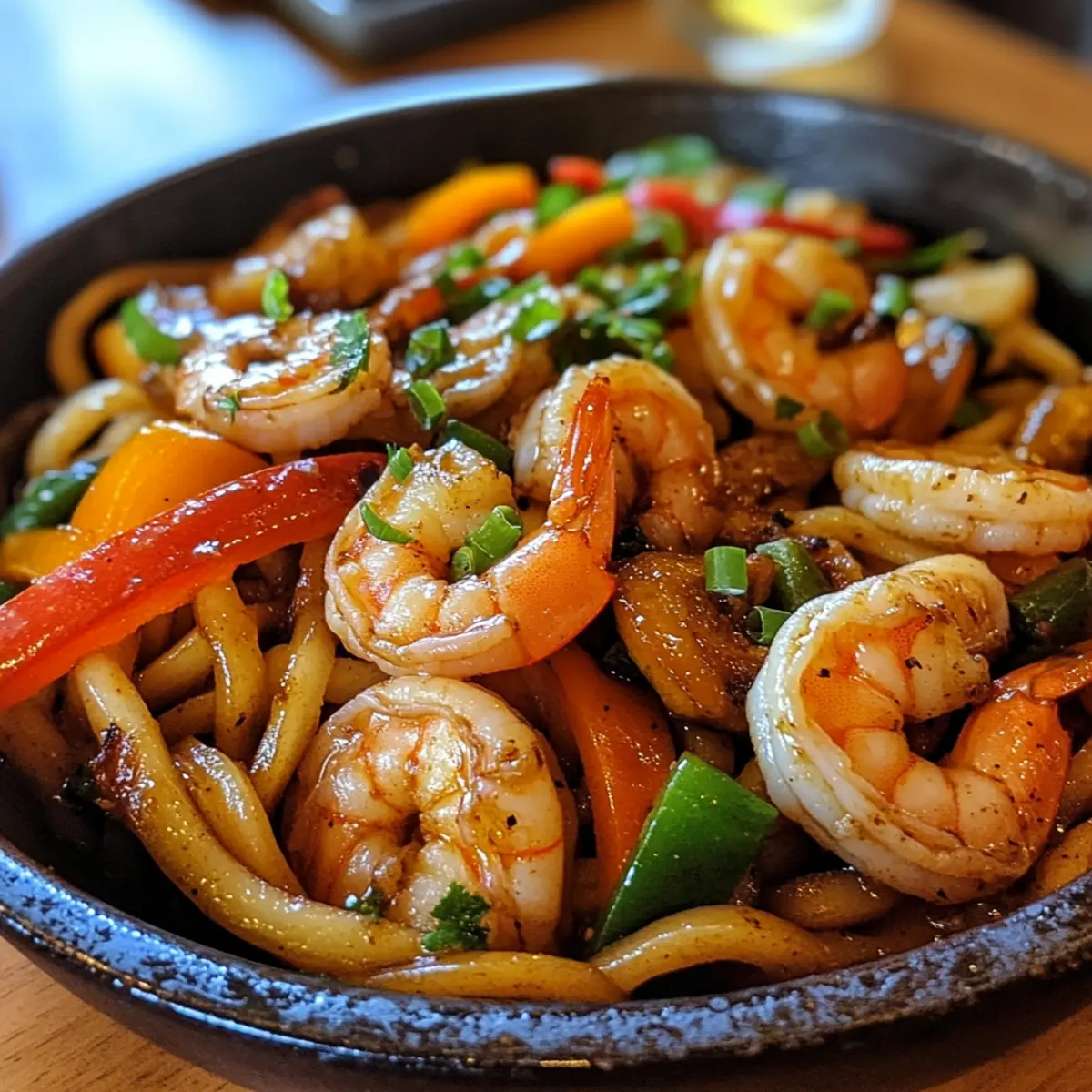 Yaki Udon with Shrimp