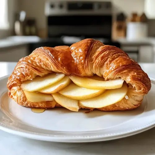 Apple & Goat Cheese Croissant Sandwich
