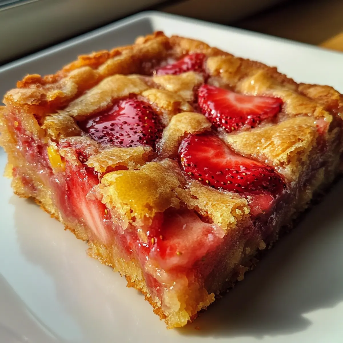 Strawberry Lemon Blondies