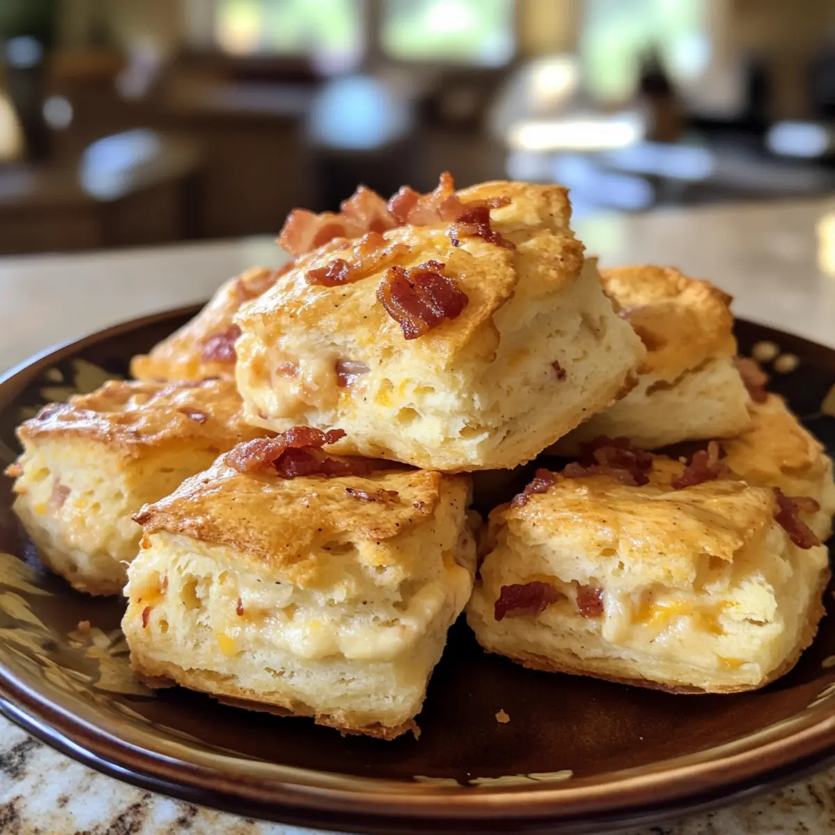 Maple Bacon Cheddar Biscuits