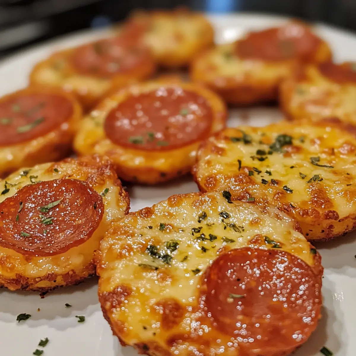 Keto Pepperoni Pizza Bites