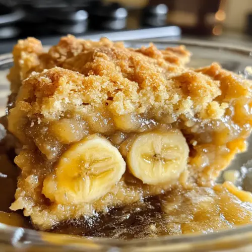 Southern Banana Cobbler Dessert