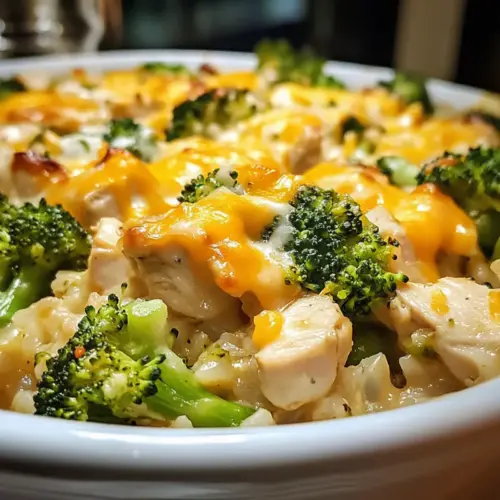 Chicken Broccoli Rice Cheese Casserole