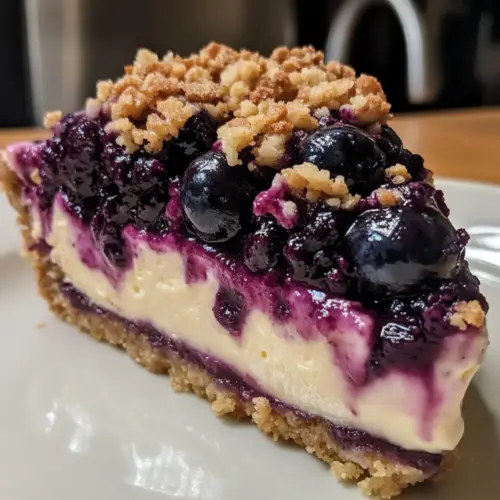 Blueberry Crumble Cheesecake
