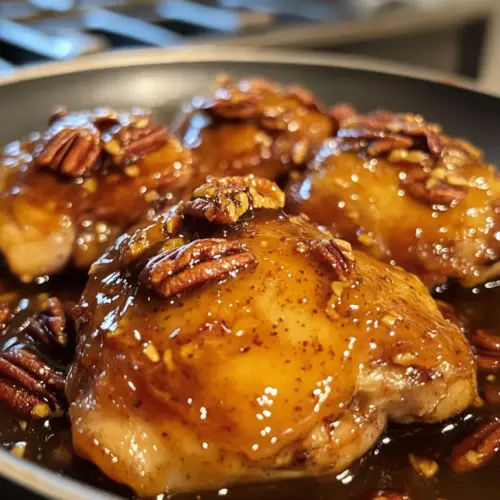 Maple Bourbon Pecan Chicken