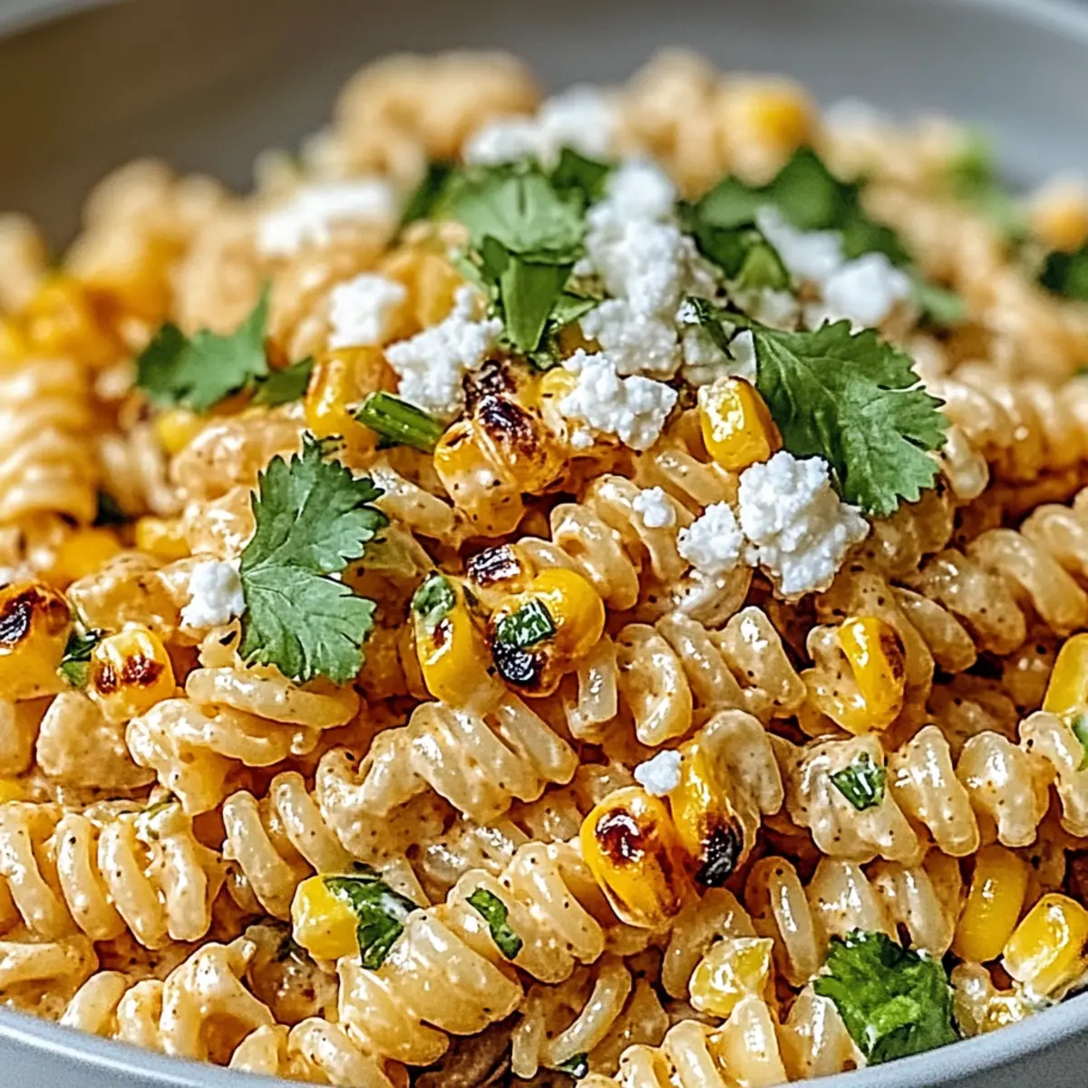 Easy Mexican Street Corn Pasta Salad