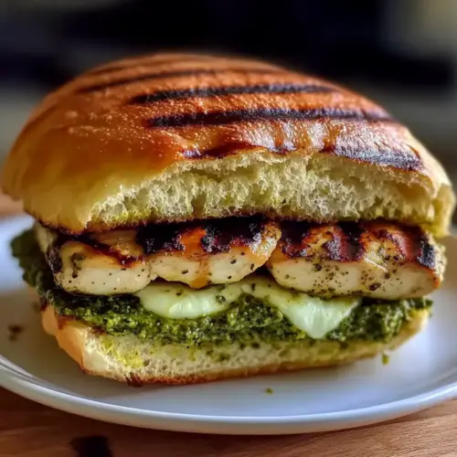 Crispy Grilled Pesto Chicken Sandwich
