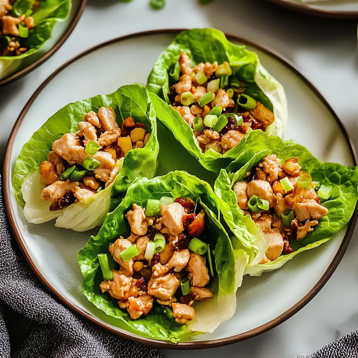 Easy PF Chang’s Chicken Lettuce Wraps