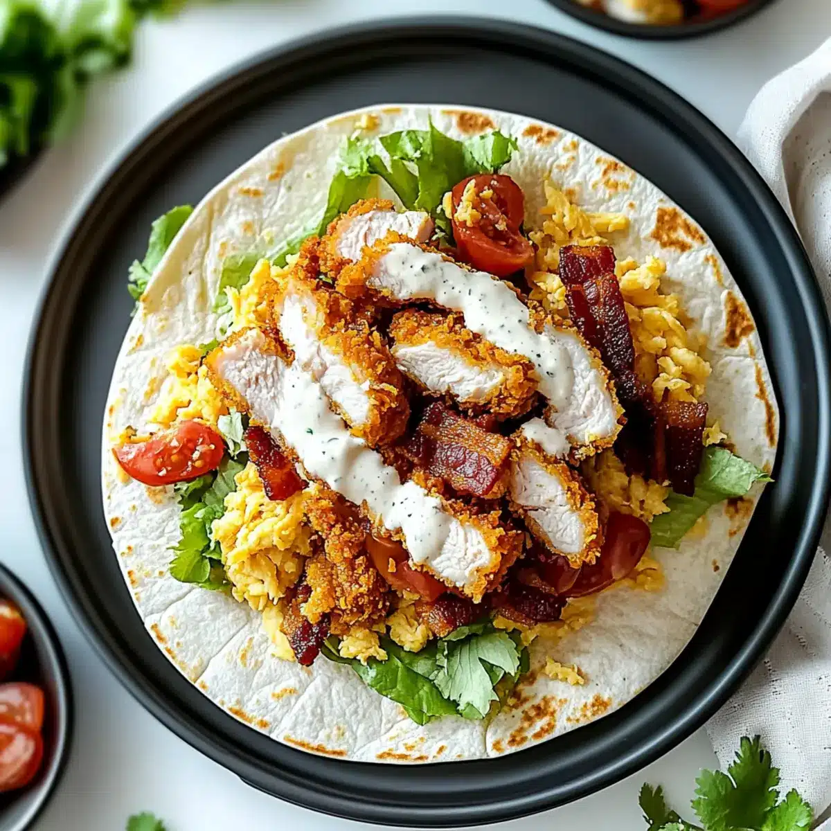 Crispy Chicken Bacon Ranch Wrap
