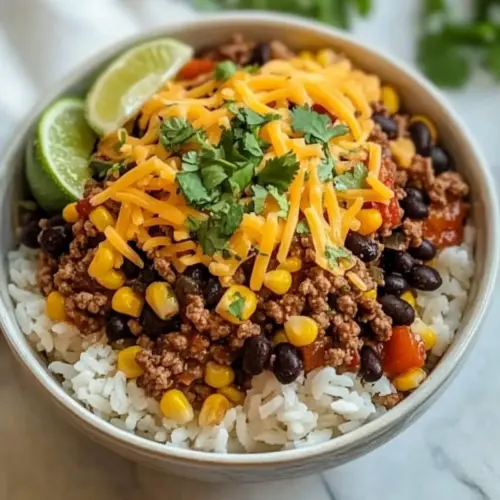 Ground Beef Burrito Bowl