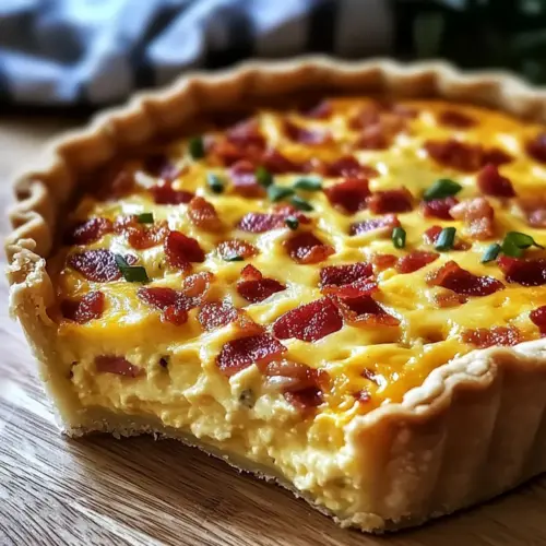 Crustless Bacon & Cheese Quiche