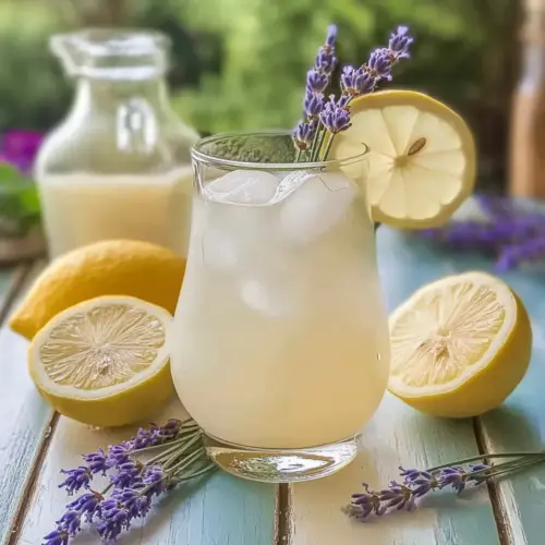 Coconut Lavender Lemonade Mocktail Recipe: