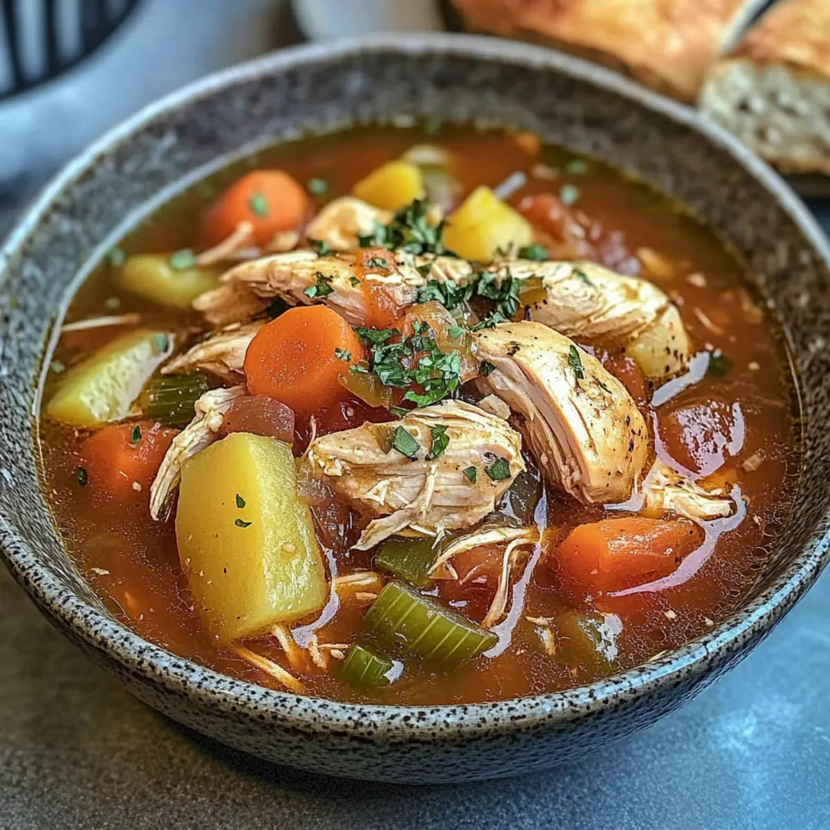 Slow Cooker Tuscan Chicken Stew