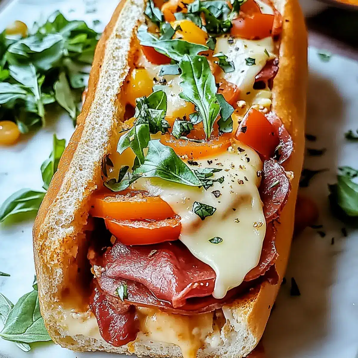 Baked Italian Grinder Sandwiches